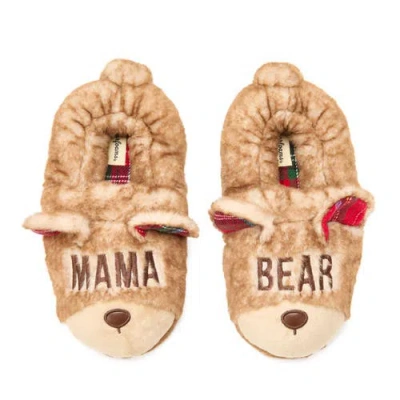 Dearfoams Mama Bear Closed Back Slipper In Brown