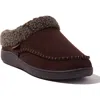 Dearfoams Marshall Microsuede Moccasin Toe Clog Slipper In Brown