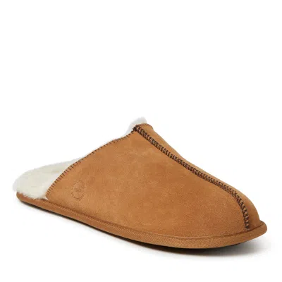 Dearfoams Men's Bradford Genuine Suede Closed Toe Scuff In Pink