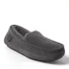Dearfoams Fireside Melbourne Genuine Shearling Moccasin Slipper In Gray