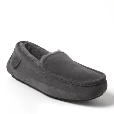 DEARFOAMS MEN'S FIRESIDE BY DEARFOAMS MELBOURNE GENUINE SHEARLING MOCCASIN SLIPPER