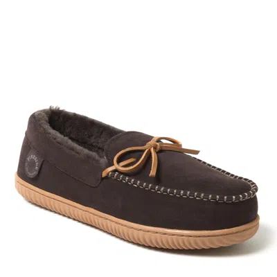 Dearfoams Men's Fireside By  Nelson Bay Moccasin In Black