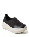 Dearfoams Men's Tahoe Closed Back Slip-on Sneaker In Black