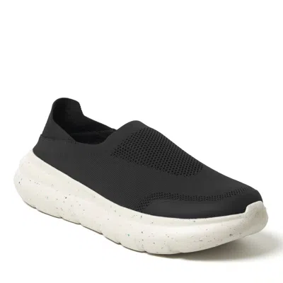 Dearfoams Men's Knox Regrind Lightweight Slip-on With Energy Return Technology In Black