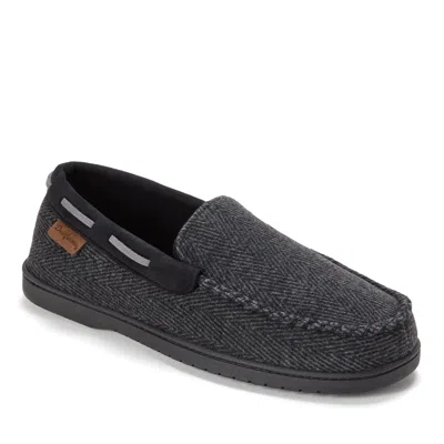 Dearfoams Men's Microsuede Moccasin In Gray