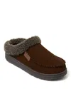 Dearfoams Marshall Microsuede Moccasin Toe Clog Slipper In Brown