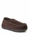 Dearfoams Niles Corduroy Moccasin Slipper In Brown