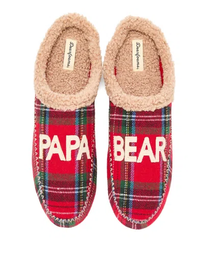 Dearfoams Papa Bear Clog Slipper In Red