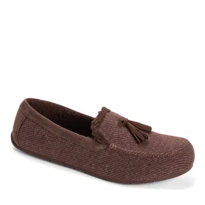 Dearfoams Men's Perkins Moccasin In Animal Print