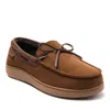 Dearfoams Pierce Microsuede Moccasin Slipper In Brown