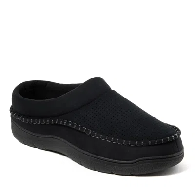 Dearfoams Men's Thompson Microsuede Moc Toe Clog In Black