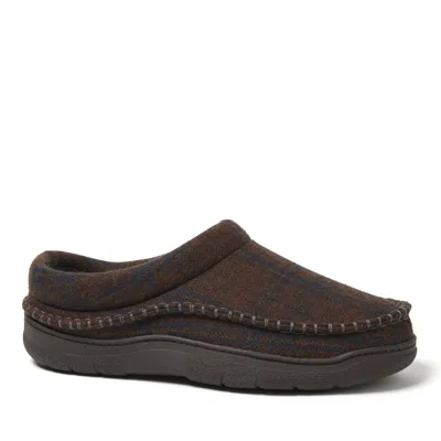 Dearfoams Men's Thompson Plaid Clog In Brown