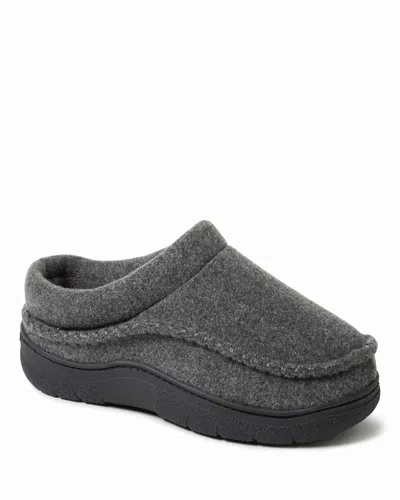 Dearfoams Men's Thompson Wool Blend Clog Slipper In Gray