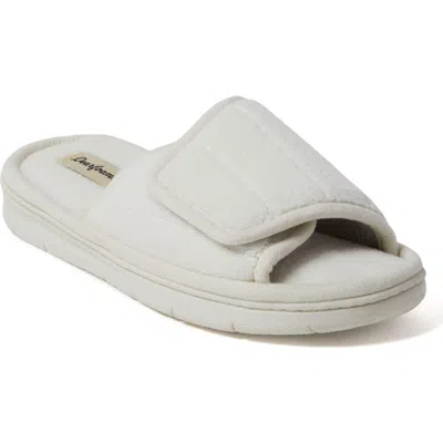 Dearfoams Mickey Terry Adjustable Shower Slide Slipper In Muslin