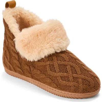 Dearfoams Moritz Bootie Slipper In Brown
