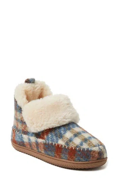 Dearfoams Moritz Faux Fur Lined Bootie Slipper In Warm Combo
