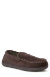 Dearfoams Niles Corduroy Moccasin Slipper In Brown