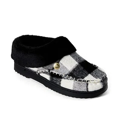 Dearfoams Nyla Moc Toe Womens Memory Foam Clog Slippers In Black