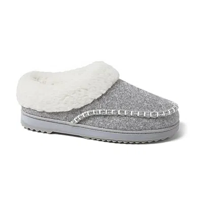 Dearfoams Nyla Womens Memory Foam Clog Slippers In Gray
