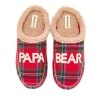 Dearfoams Papa Bear Clog Slipper In Red