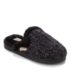 Dearfoams Paris Chenille Shaped Tab Scuff Slipper In Black