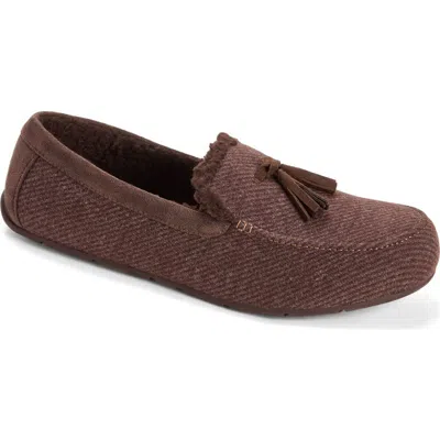 Dearfoams Perkins Moccasin Slippers In Brown