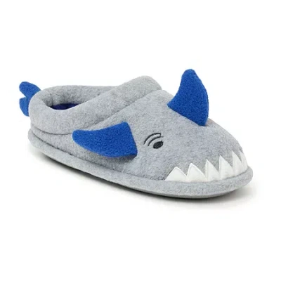 Dearfoams Peyton Clog Little & Big Kid Unisex Round Closed Toe Clogs In Gray