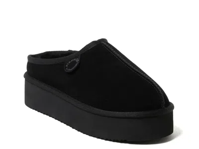 Dearfoams Queenstown Platform Slipper In Black
