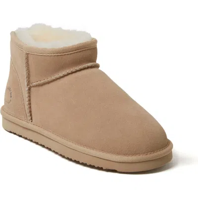 Dearfoams Riverland Genuine Shearling Bootie In Sand