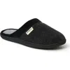Dearfoams Womens Samantha Chenille Scuff With Quilted So In Black