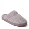 Dearfoams Serena Marled Chenille Scuff House Slipper In Frosted Plum
