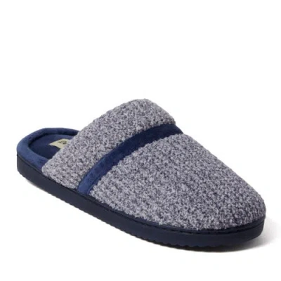 Dearfoams Serena Marled Chenille Scuff House Slipper In Peacoat