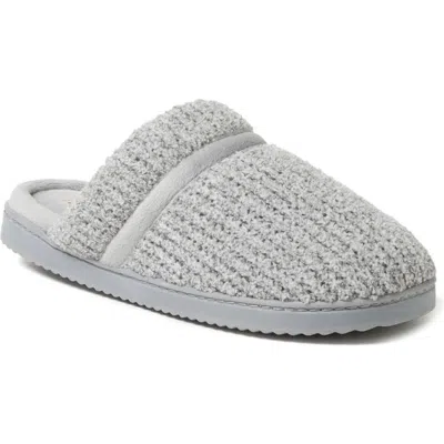 Dearfoams Serena Marled Chenille Slipper In Sleet