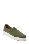 Dearfoams Sophie Knit Slip-on Sneaker In Olive