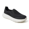 Dearfoams Tahoe Mens Memory Foam Slip-on Slippers In Black