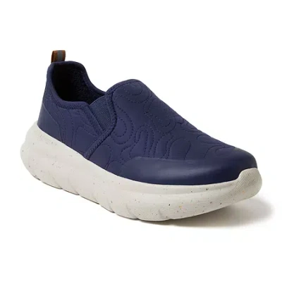 Dearfoams Tahoe Mens Memory Foam Slip-on Slippers In Blue