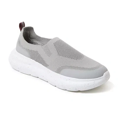 Dearfoams Tahoe Mens Memory Foam Slip-on Slippers In Gray