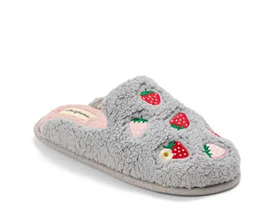 Dearfoams Teddy Slipper In Gray