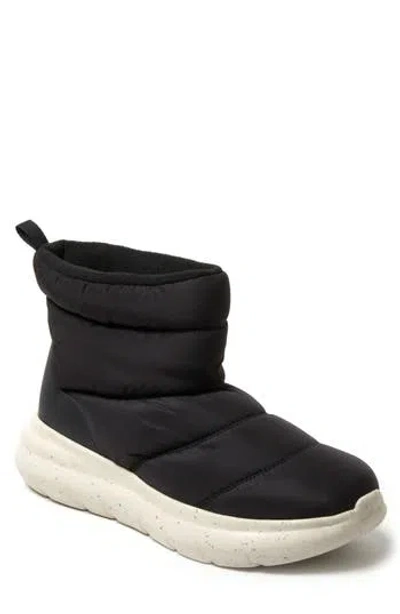 Dearfoams Texoma Nylon Puffer Boot In Black