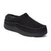 Dearfoams Thompson Mens Memory Foam Clog Slippers In Black