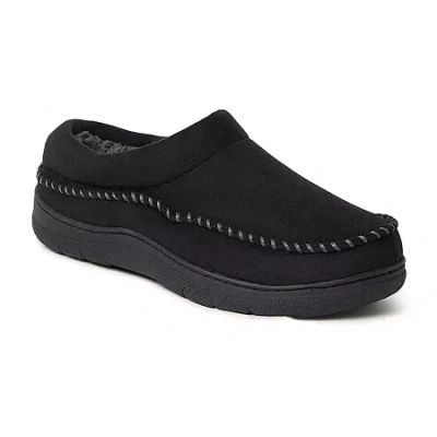 Dearfoams Thompson Mens Memory Foam Clog Slippers In Black