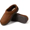 Dearfoams Thompson Moccasin Toe Clog Slipper In Brown