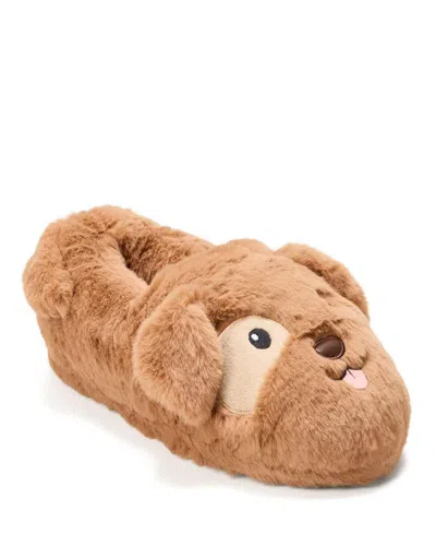 Dearfoams Unisex Adult Animal Closed Back House Slipper In Brown