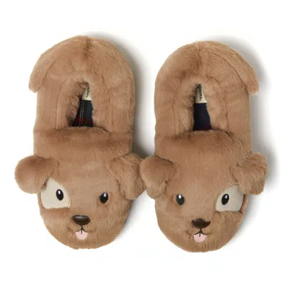 Dearfoams Unisex Adult Critter Closed Back In Brown