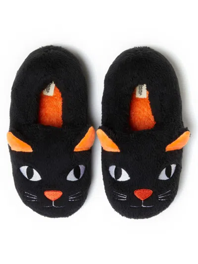 Dearfoams Unisex Adult Halloween Critter Closed Back Slipper In Black