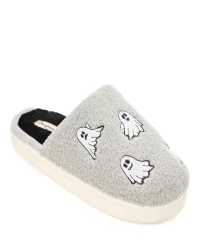 Dearfoams Unisex Adult Halloween Scuff Slipper In Gray