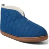 Dearfoams Men's Warm Up Bootie Slippers In Deep Oasis