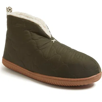 DEARFOAMS DEARFOAMS WARM UP FAUX SHEARLING BOOTIE