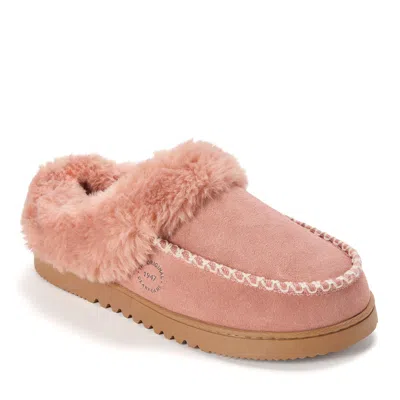 Dearfoams Women's Blaine Genuine Suede Clog Slippers In Multi