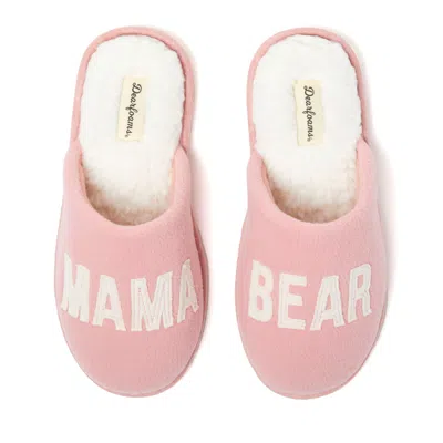 Dearfoams Women's Carley Mama Bear Mom Scuff Slipper In Gold
